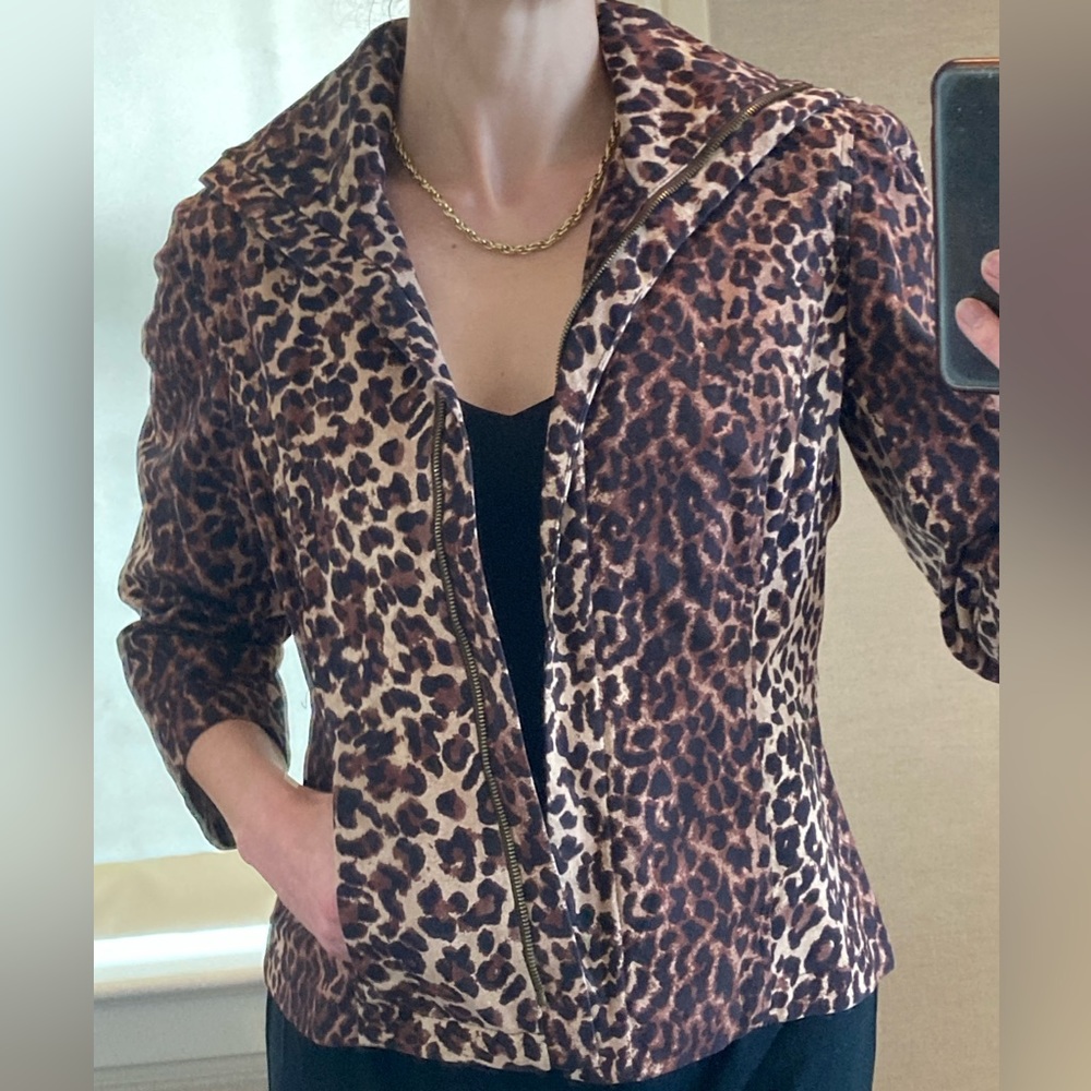 Animal print jacket